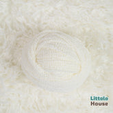 Baby Artificial Fur Layer and Knitted Stretch Wrap SR081 | NB | White